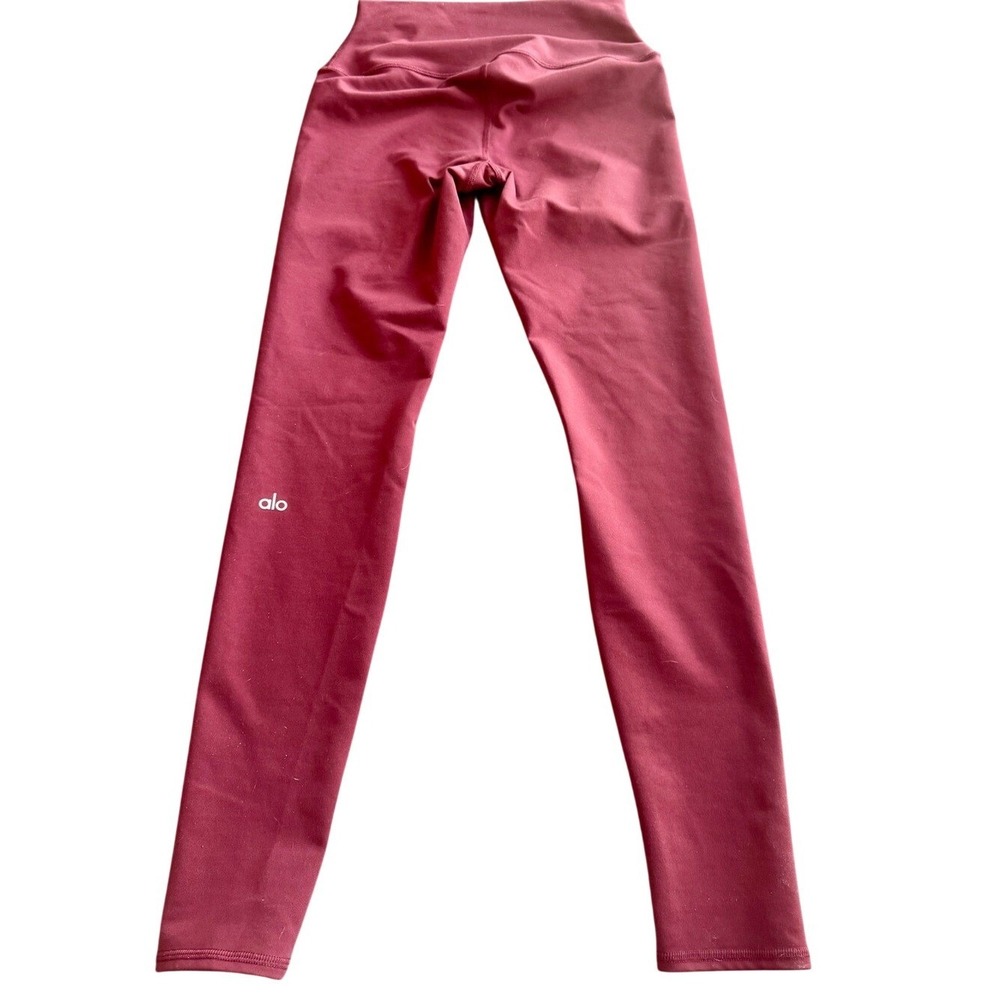 Alo Yoga Airbrush Leggings Women S Red Sculpting Athletic High Waist